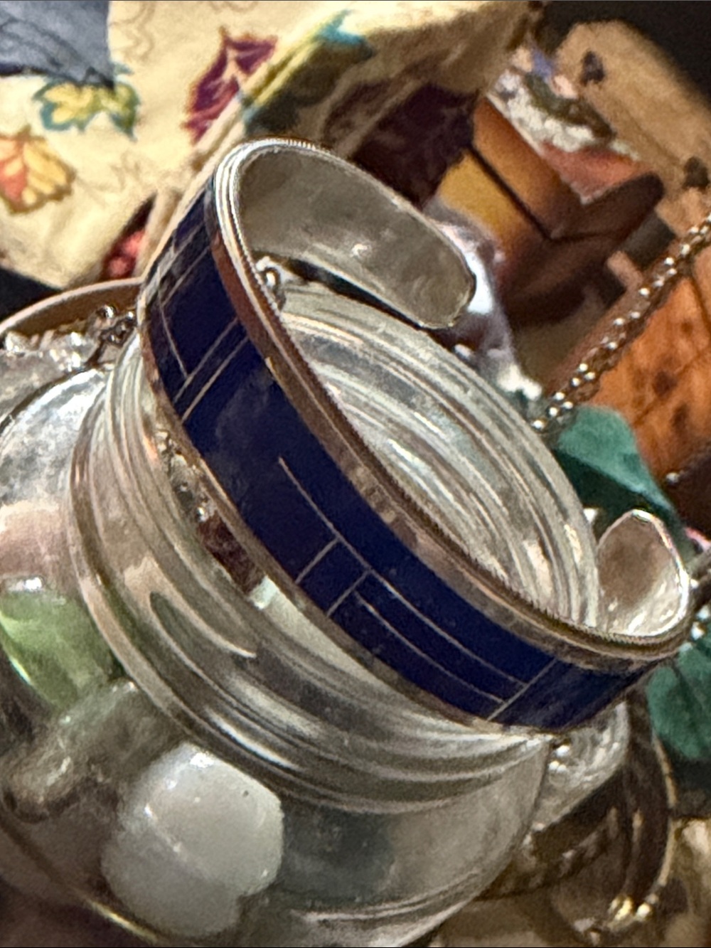 New Lapis Inlay cuff